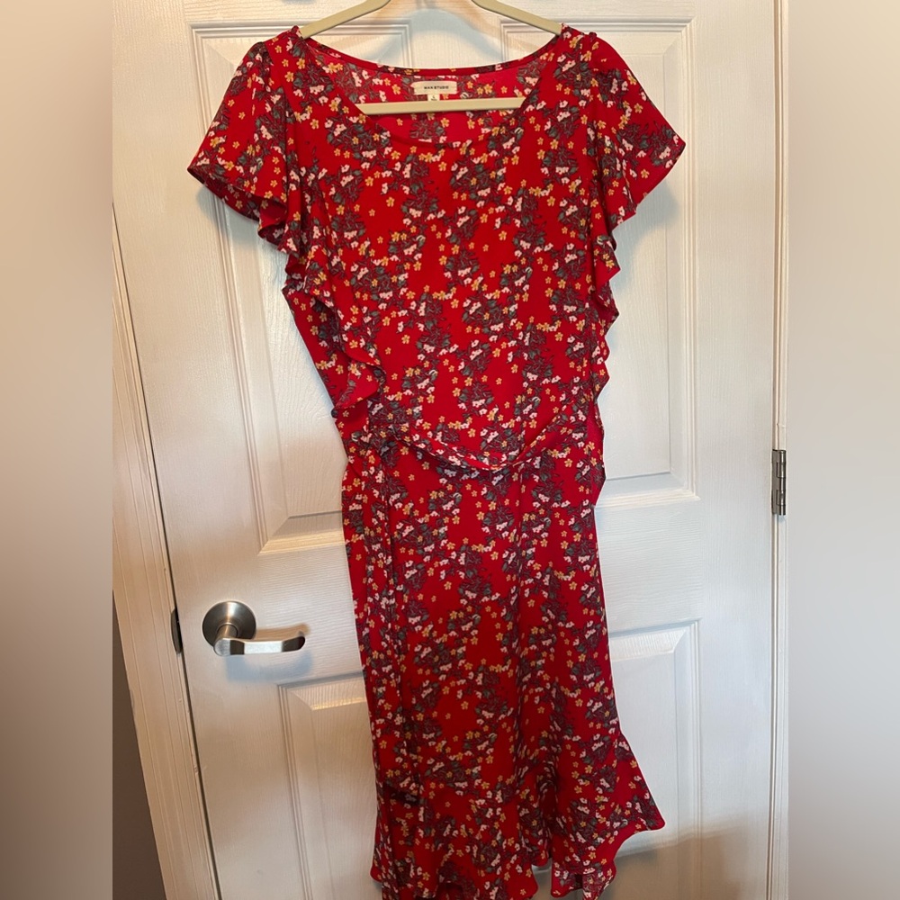 Super cute red floral dress